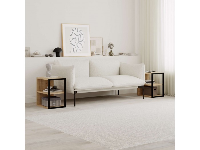 Комплект помощни маси ECHO (дъб сапфир)